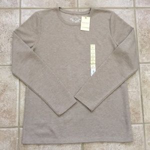 Sonoma Ribbed Thermal Crewneck Pullover Shirt